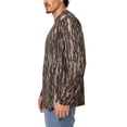 thumbnail image 4 of Realtree Men’s Reversible Performance Long Sleeve Shirt, Camo & Solid, Moisture-Wicking, UPF 50+, 4 of 8