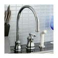 thumbnail image 2 of Kingston Brass Single Handle Widespread Kitchen Faucet with Non-Metallic Sprayer, 2 of 3