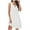 White Summer Boho Dress Clearance, variant on EOYWHK Eyelet Dresses for Women Summer Casual Boho Dress Keyhole Neck Sleeveless Tank Solid Color Cami Mini Dress ,S-3XL