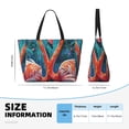 thumbnail image 3 of Kdxio Romantic Flamingo Pair for Beach Bag for Women Large Beach Tote Bag Waterproof Sandproof Swim Bag with Zipper Pockets Beach Vacation Travel, 3 of 6