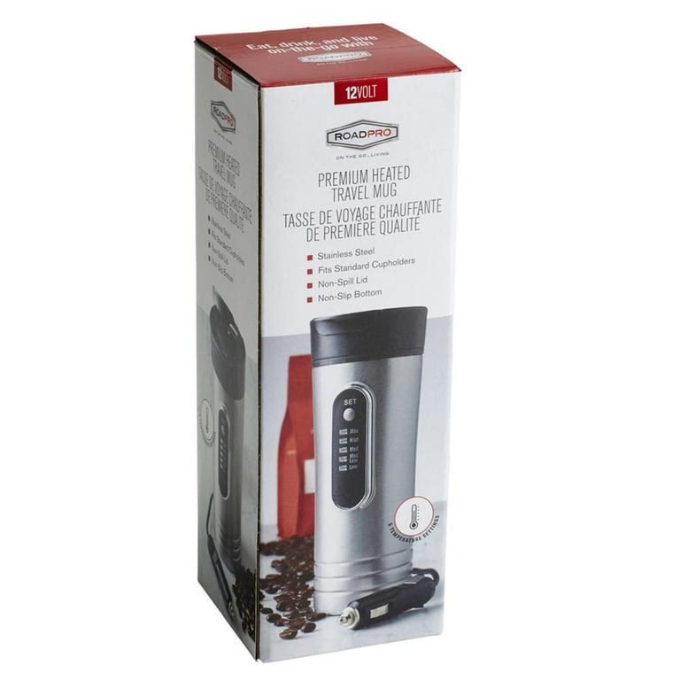 RoadPro RP0719 12-Volt 15oz Premium Heated Travel Mug