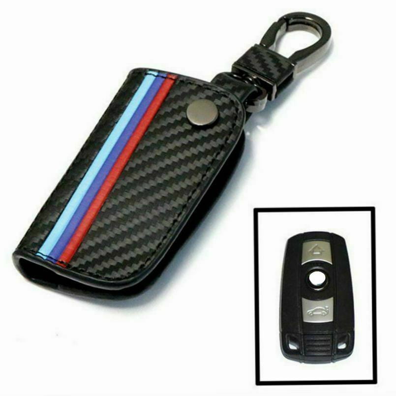 Leather Key Fob Case Holder Bag Cover FOR BMW 3 Series 2005-2010 