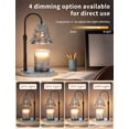 thumbnail image 7 of Adjustable Height Candle Warmer Lamp with Timer, Dimmable All Glass Candle Lamp Warmer Wax Warmer Lamp with 2 Bulbs, Elegant Home Decor, 7 of 7