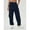 Navy Blue, variant on AEXTO Women's Contrast Binding Drawstring Joggers, Casual Pocket Trousers for Fall & Winter, Women's Bottoms for Daily Wear