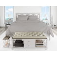 thumbnail image 2 of Intuition 4-Piece 100% Egyptian Cotton Sheet Set - 600 TC - Queen - Silver, 2 of 2