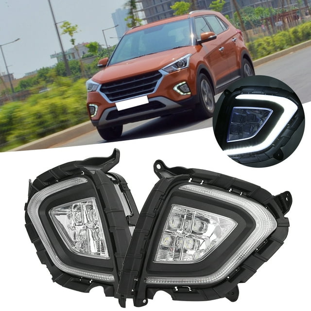 Drl Daytime Running Light Led Driving Lamp LED Daytime Running Lights 6000-6700K Fit For Creta IX25 2017-2018