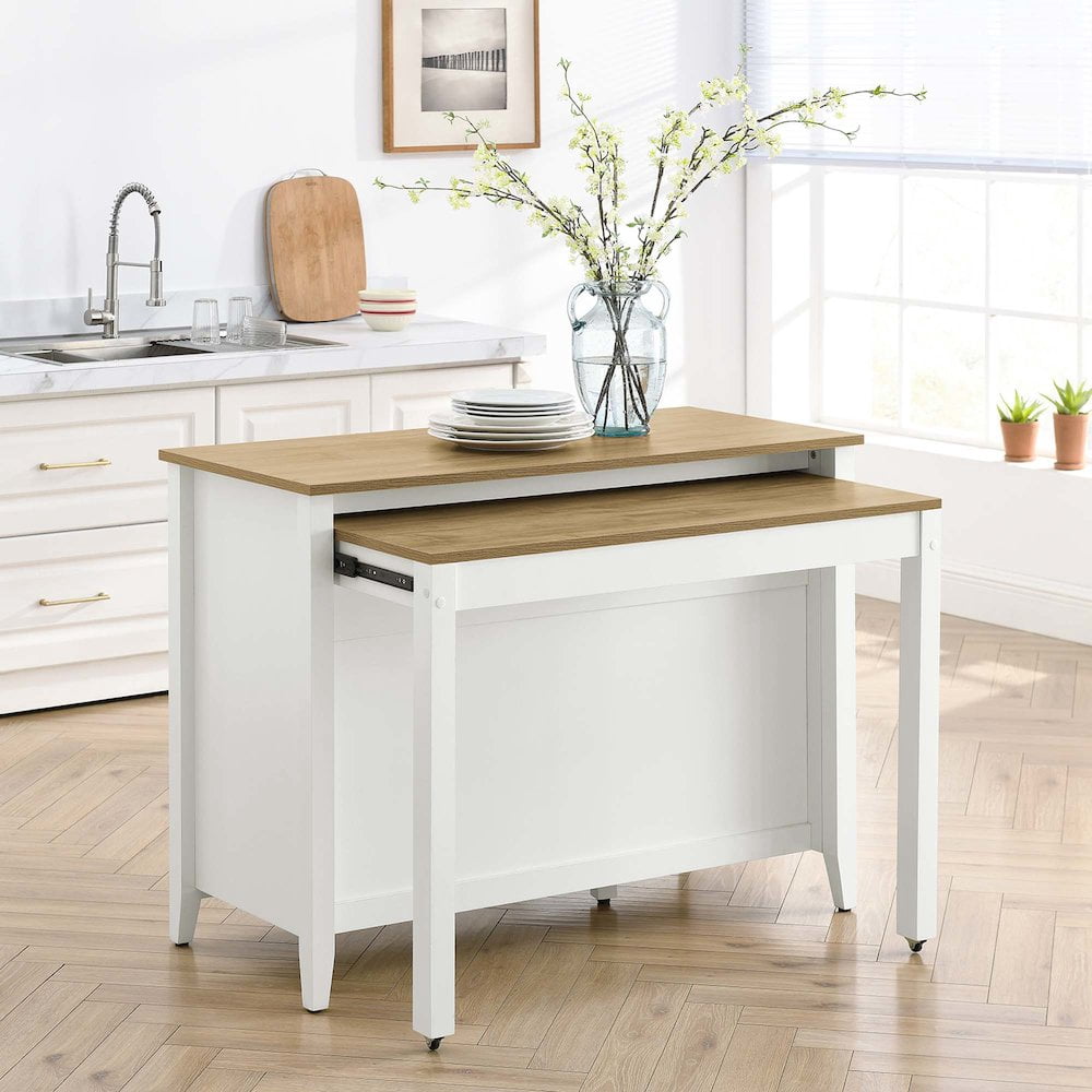 Garland Kitchen Island in Oak White