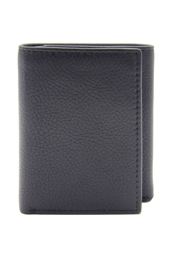 RFID Protected Men Casual Trifold Wallets, Black