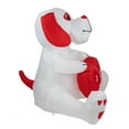 thumbnail image 3 of Northlight Lighted Valentine's Day Doggie Yard Inflatable, 48", 3 of 6