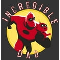 thumbnail image 2 of Men's The Incredibles 2 Jack-Jack and Mr. Incredible Dad Graphic Tee Charcoal Heather Large, 2 of 5