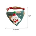 thumbnail image 2 of Tvtnvo Pet Scarf Collar Christmas Reindeer Dog Neck Accessory Adjustable Soft Fabric Holiday Photo Prop Festive Outfit for Pets and Dogs Relaxedable Easy to Wear Green 6.3x4.3in, 2 of 4