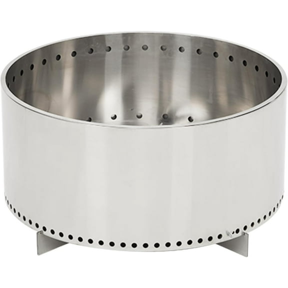 Acekool 27" Smokeless Stainless Steel Fire Pit with Removable Stand & Ash Pan, Outdoor Wood Burning Firepit
