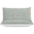 thumbnail image 3 of HAHDAXIA Art Pattern Bedding Solid Comforter Set for All Seasons,3 Pieces(1 Comforter+2 Pillowcases),Soft Microfiber Bedding Set Queen(90"x90"), 3 of 7