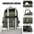 thumbnail image 3 of FORMRS Mini Backpack Purse for Women Quilted Travel Daypack Casual Shoulder Bag, Green Flowers Pattern, 3 of 7