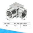 thumbnail image 3 of Uxcell 3/8BSPT Female Thread Stainless Steel Barstock Street Elbow Pipe Fitting, 3 of 5