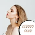 thumbnail image 2 of Guardoinrt 10 Pcs Clips d'Oreilles Convertisseurs Accessoires de Boucles d'Oreilles Faits à la Main à la Mode Transforment n'Importe Quel Montant en Boucles d'Oreilles Clip-On Type19, 2 of 6