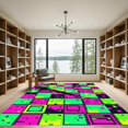 thumbnail image 2 of ODIKA 2'x3' Machine Washable Non-Slip Area Rug, Geometric Pink High Traffic Rug, Pink, 979737, 2 of 7