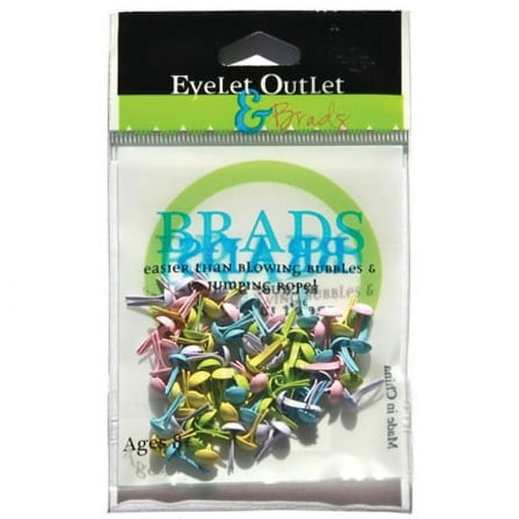 Eyelet Outlet Round Brads 4mm 70/Pkg-Spring