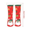thumbnail image 2 of MZXELPRJD No Show Socks Womens Warm Christmas Fashion Windproof Printing Mid Tube Socks Long Tube Cotton, Soccer Socks Red, 2 of 6
