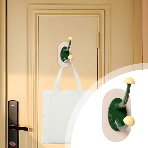 Ganchos para colgar la cabeza con ventosa, sin agujeros, para dormitorio, baño, cocina, adhesivo sin dejar rastro, gancho para puerta, se conectan con