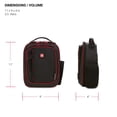 thumbnail image 4 of Lonchera aislante SwissGear, negra y roja, con capacidad de 5,5 litros, 4 of 9