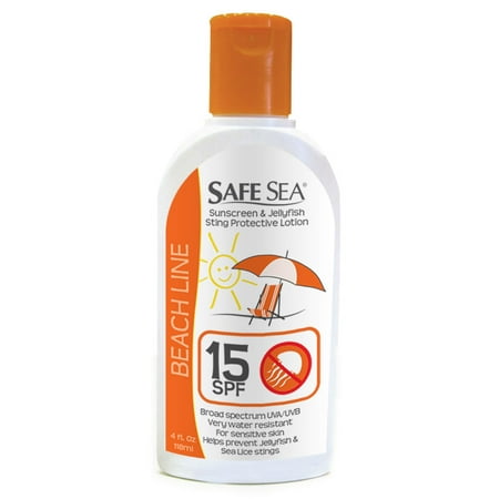 Safe Sea Anti-Jellyfish Sting Lotion 15 SPF (Best Remedy For Jellyfish Sting)