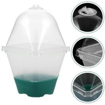 HOMEMAXS Starter Pot Plastic Plants Planter Nursery Pot Lidded Clear Nursery Pot Garden Supplies