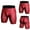 Red, variant on TAIAOJING Men's Shorts Casual Classic Fit Solid Color Texture Design Fitness Running Training Pants Breathable Quick Drying Pants Stretch Tights Short