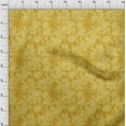 thumbnail image 3 of oneOone Polyester Lycra Yellow Fabric Florals Sewing Material Print Fabric By The Yard 56 Inch Wide, 3 of 4