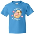 thumbnail image 3 of Inktastic Valentines Day Pugs and Kisses with Pink Hearts Youth T-Shirt, 3 of 5