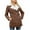 Coffee, variant on IROINNID Women's Faux Leather Jacket Long Sleeve Notch Lapel Casual Biker Moto Jacket with Pocket,Blue