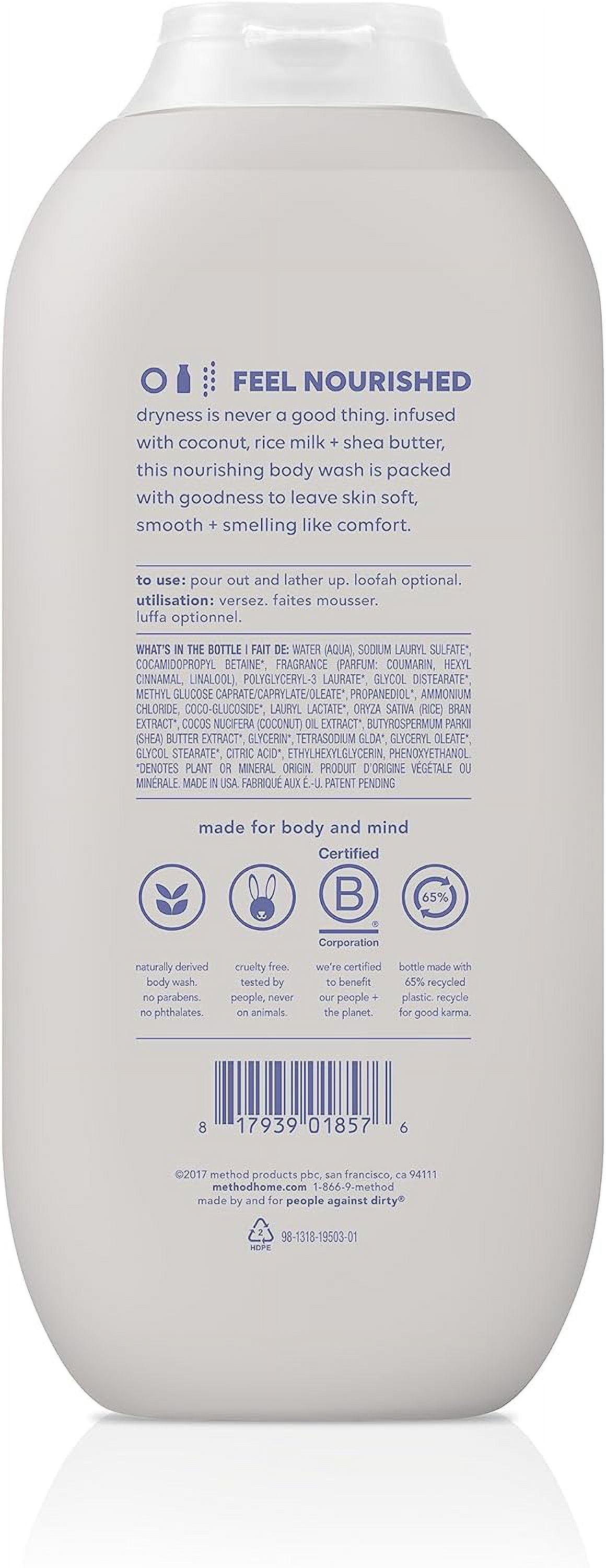 Method Body Wash 2 Scent Variety Pack, 1 Simply Nourish, 1 Daily Zen, 18 oz Each (Variety Pack)