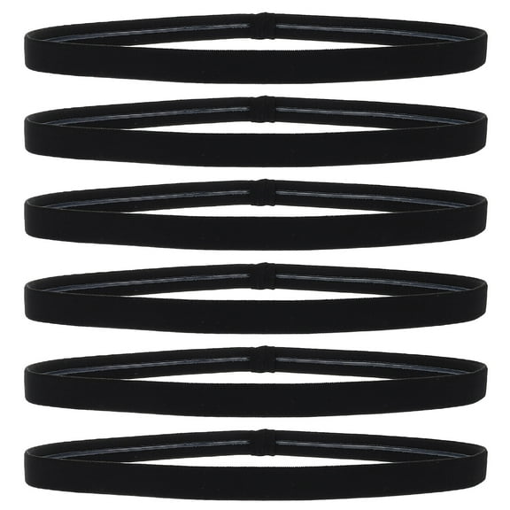 Tersarium 6Pcs Basketball Men Headband Men Sweatband Elastic Men Headband Elastic Men Sweatband