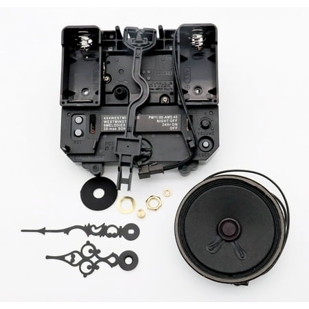 Quartz Chiming Wall Clock with Mechanical Movement - 10-Melody Tubular Bell Chime, Decorative Pendulum Wall Clock for Home/Office