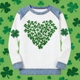 thumbnail image 5 of Craaazy St Patricks Day Oversized Sweatshirts for Women Green Spirit Prints Denim Patchwork Loose Round-neck Long Sleeve Clothes Gifts, 5 of 5