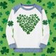 thumbnail image 5 of TaTaai Women's Spring Holiday Blouse Long Sleeve Round Neck St. Patrick's Day Patchwork Design Irish Festival Casual Top Gift, 5 of 5