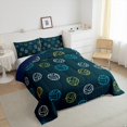 thumbnail image 3 of Feelyou Green Volleyball Print Bedding Comforter Set, Ball Sports Lover Twin Comforter Sets, Teens Kids Boys Girls Reversible Bedding Set, Ultra Soft Bedroom Decor, 2pcs, 3 of 8