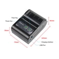 thumbnail image 3 of Milestone Portable 58mm Imprimante Thermique Sans Fil BT pour Reçus Mini Imprimante de Billets Mobile avec Batterie Rechargeable Commande d'Impression ESC/POS Compatible avec Android/iOS/Windows pour Petites Entreprises, 3 of 7