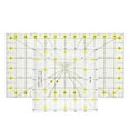 Ymiko Creative Grid Quilting Ruler, Acrylic Craft Cloth Measure Tools ...