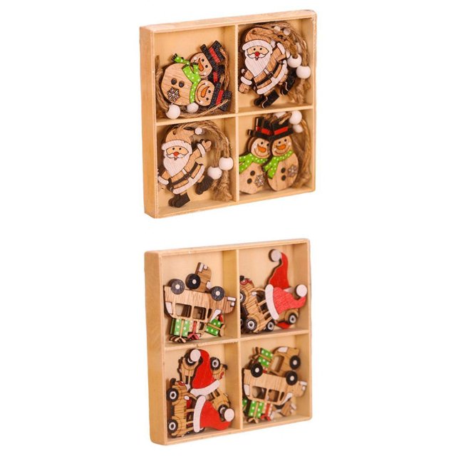 Decoraciones para colgar árboles,adornos para árboles de navidad adornos colgantes,Decoración de fiesta de Navidad Suministros para manualidades colgantes,Adornos colgantes de madera hechos