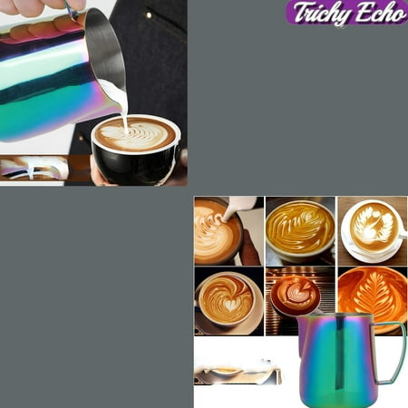 

Coffee Steaming Pitcher Cup Stainless Steel Milk Frothing Pitcher with Goose Pattern Coffee Tool Jug