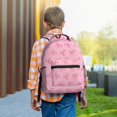 thumbnail image 6 of Salouo Pink Bows Print Laptop Backpack 16.5'' Daypack Carry On Backpack for Men Women Outdoor Bag Laptop Sleeve and Dual for Weekender/Business/Hiking-One Size, 6 of 6