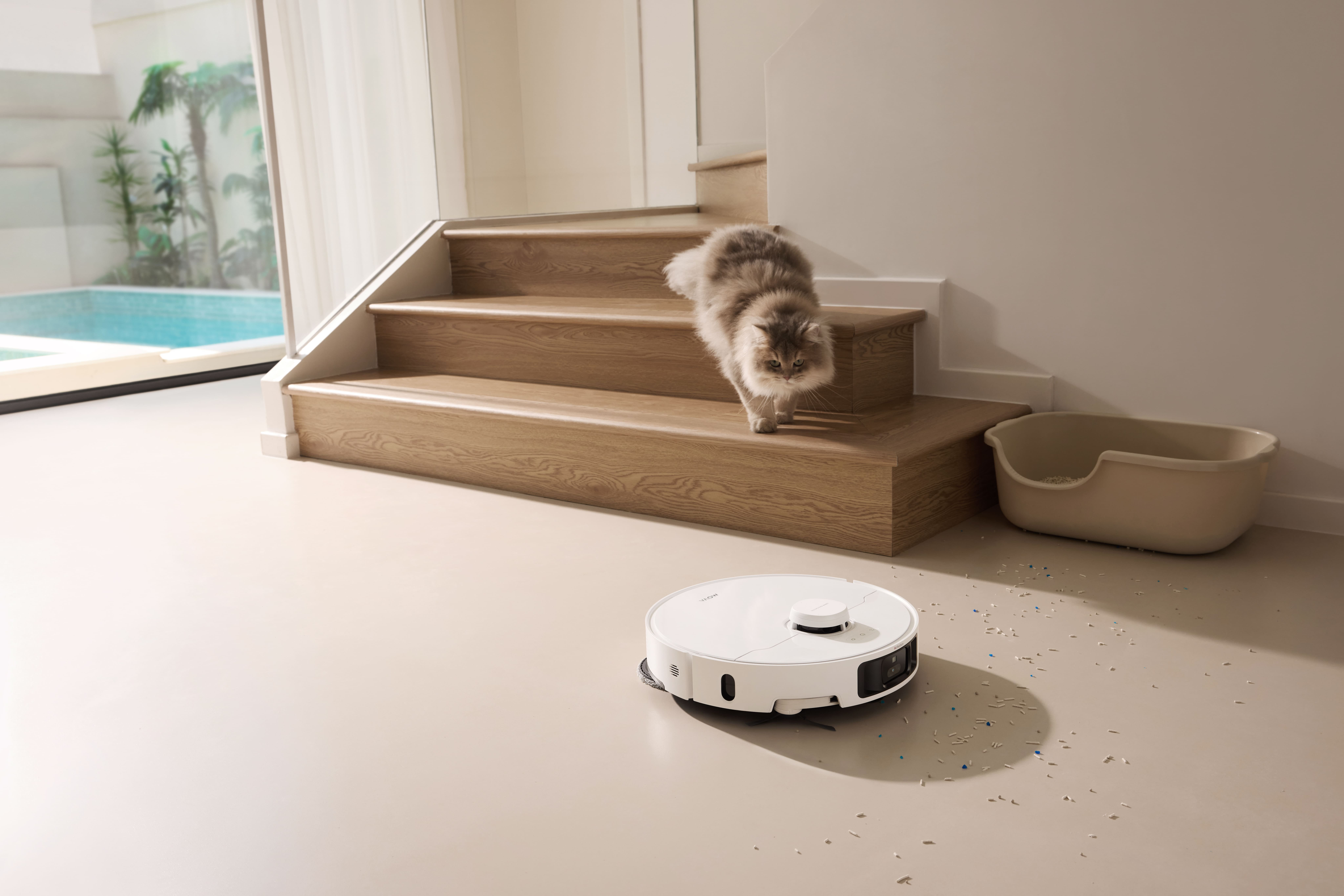 MOVA P10 Pro Ultra Robot Vacuum and Mop, Extenable Mop, Edge-to-Edge Cleaning,13000 Pa Suction, CleanLift System, Hot Water