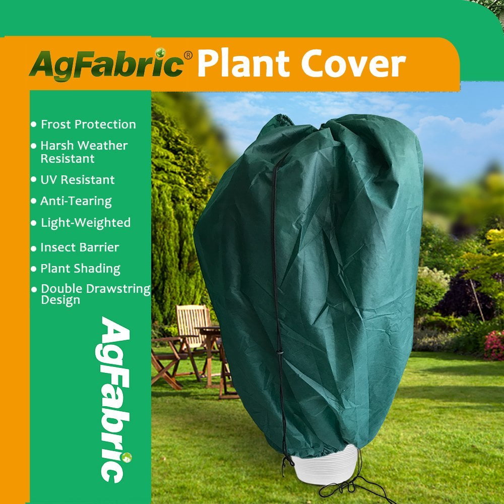 Agfabric Plant Cover with Zipper for Frost Protection120''Hx144''W Protect plant 