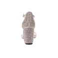 thumbnail image 4 of Lady Couture KLOE Rhinestone Wedge Heel Sandal, White, 9, 4 of 5