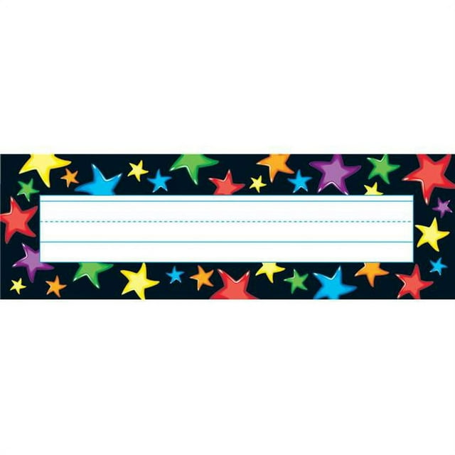 TREND Gel Stars Desk Topper Name Plates, Assorted Sizes, Multicolor, 6 Pack