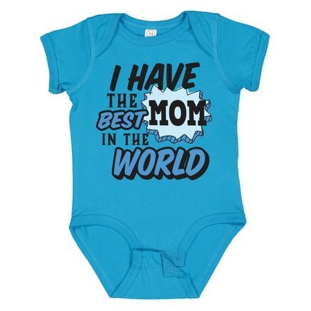 

Inktastic I Have the Best Mom in the World with Speech Bubble Gift Baby Boy Bodysuit