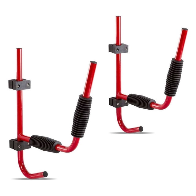 Eigraketly Estante de almacenamiento para kayak de 2 piezas colgador de escalera montado en la pared gancho plegable Ropa Deportiva, Zapatos