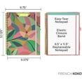 French KOKO Hardcover Spiral Clipboard with Notepad Clipfolio Notebook ...