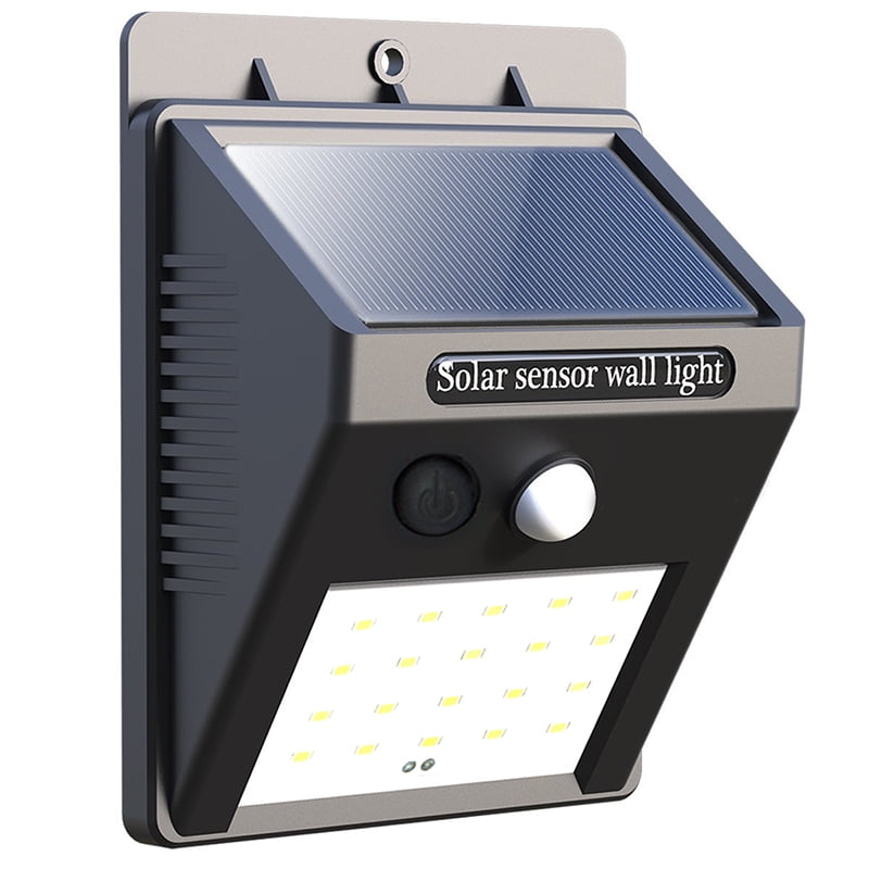 Victsing 20 Led Solar Powered Pir Motion Sensor Light Waterproof Outdoor Garden Fence Patio Security Wall Lamp Night Warm White Com
